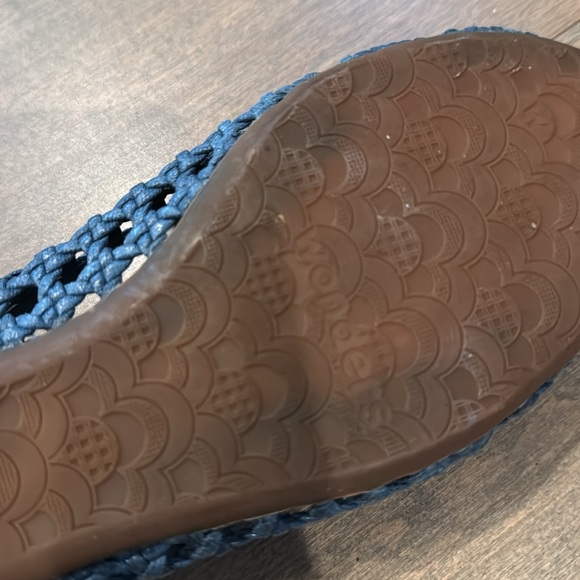 Blue Wonders ballet flats with bow- barely worn - Picture 3 of 3